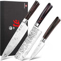 3-Piece High-Carbon Stainless Steel Kitchen Knife Set